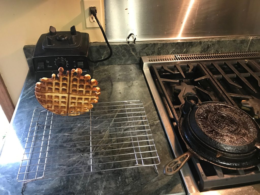 Image of waffle standing up